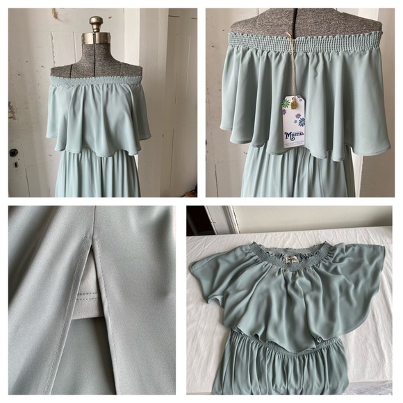 Show Me Your MuMu Hacienda Formal Maxi Dress Sage Green - Picture 10 of 16